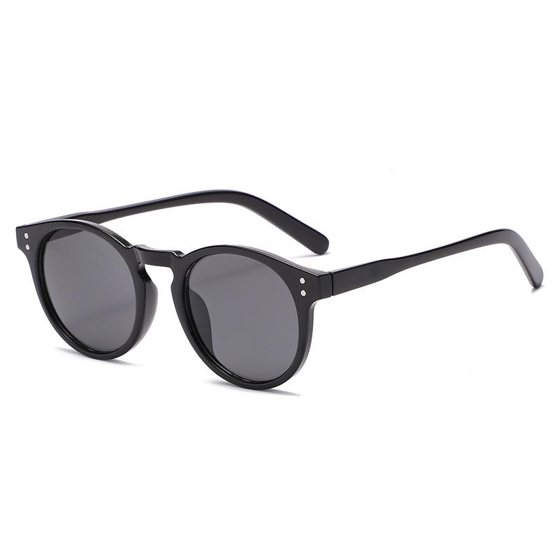 Luxus Runde Sonnenbrille Damen Herren Retro Klassisch Schwarze Sonnenbrille Für Damen Mode Sport Fahren Brillen