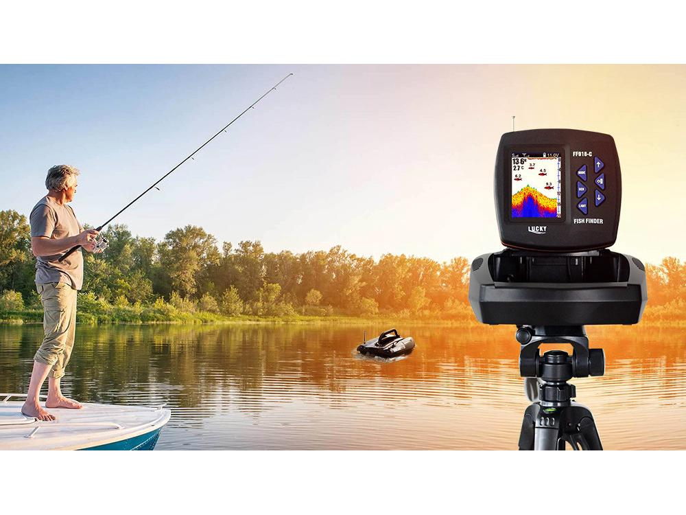 Leqi Wireless Sonar Fish Finder with 300m Long-Distance Detection