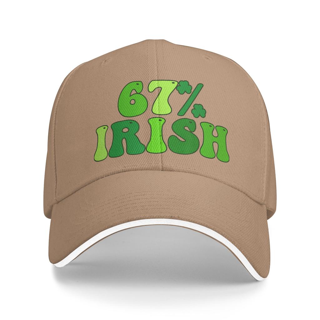67 Percent St Patricks Day 6 7 Six Seven Meme Irish Baseball Cap Spring Fashion Trucker Hat For Men Outdoor Gym Baseball Caps