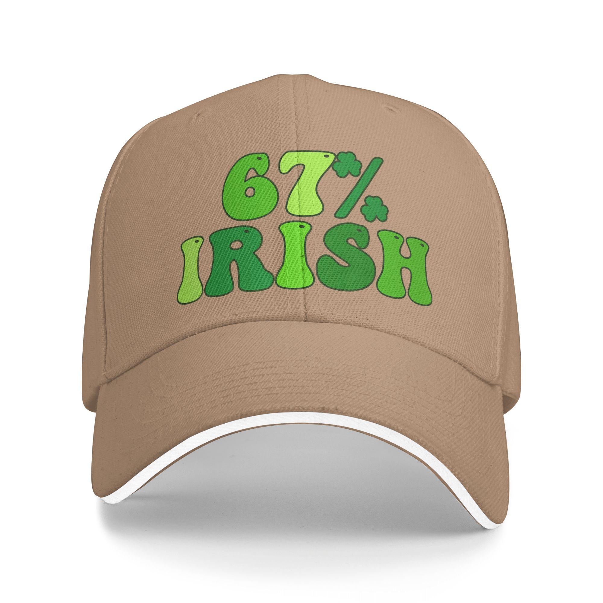 

67 Percent St Patricks Day 6 7 Six Seven Meme Irish Baseball Cap Spring Fashion Trucker Hat For Men Outdoor Gym Baseball Caps One Size хакі