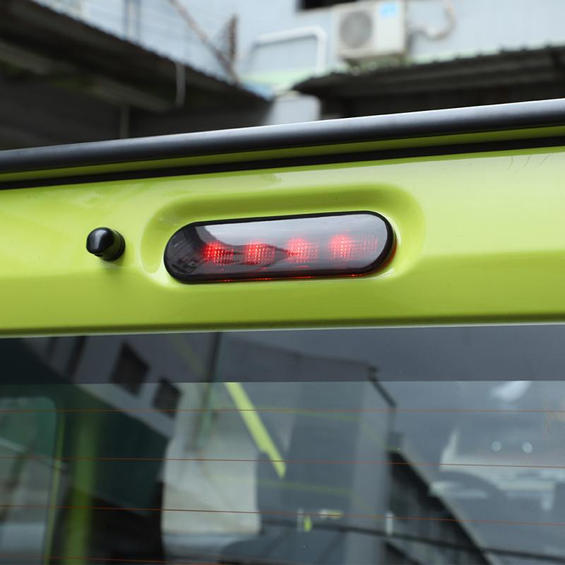 Car Tail Light Lamp Covers HIGH MOUNT STOP LAMP Leaf Board Turn Signal Decoration For Suzuki Jimny 2019 Up Car Exterior Accessoriess,Smocked Black