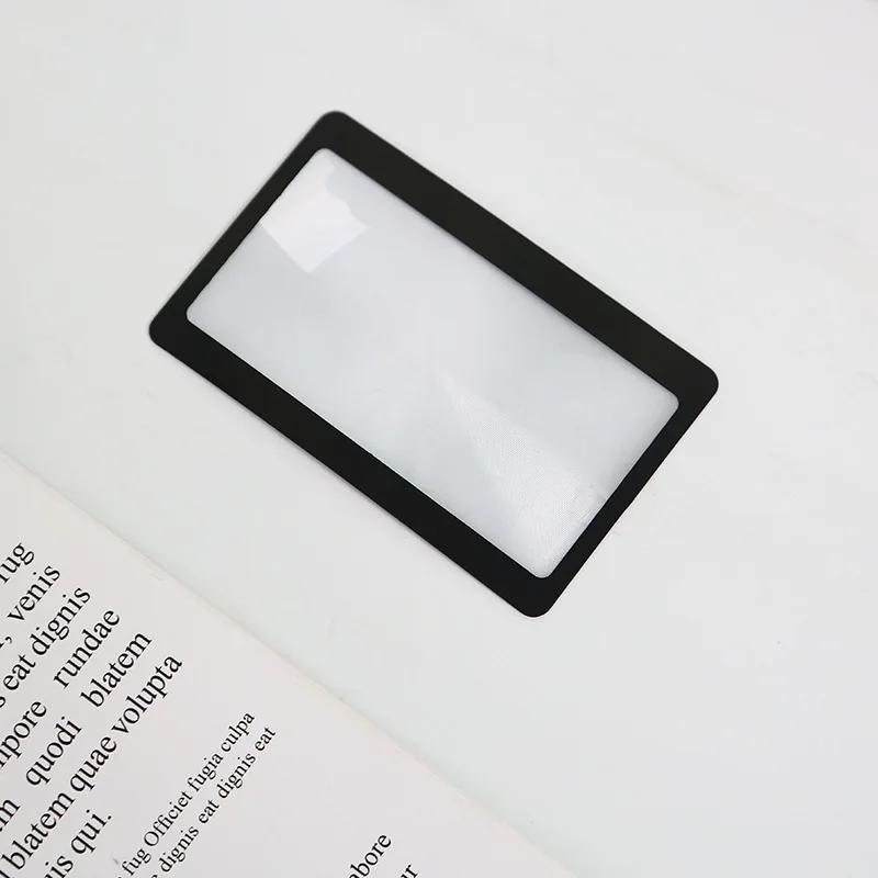 

Портативна кишенькова лупа Ультратонка кемпінгова пожежна лупа 3-кратне збільшувальне скло для читання з лінійкою Збільшувальне скло Сонячний запал