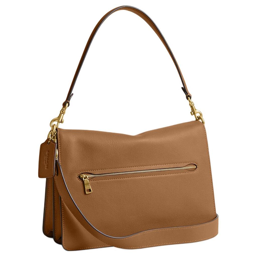 Coach Tabby 30 Gold Metal Logo Leather Shoulder Bag Large Women Shoulder Bag Honey-Brown CAF51-B4T7J