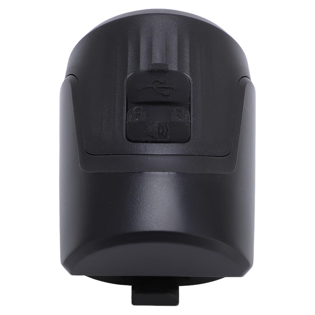 Cycling Horn Mountain Cycle Horn 125db Anti Theft Alarm Loud USB Rechargeable Cycling Gear Black