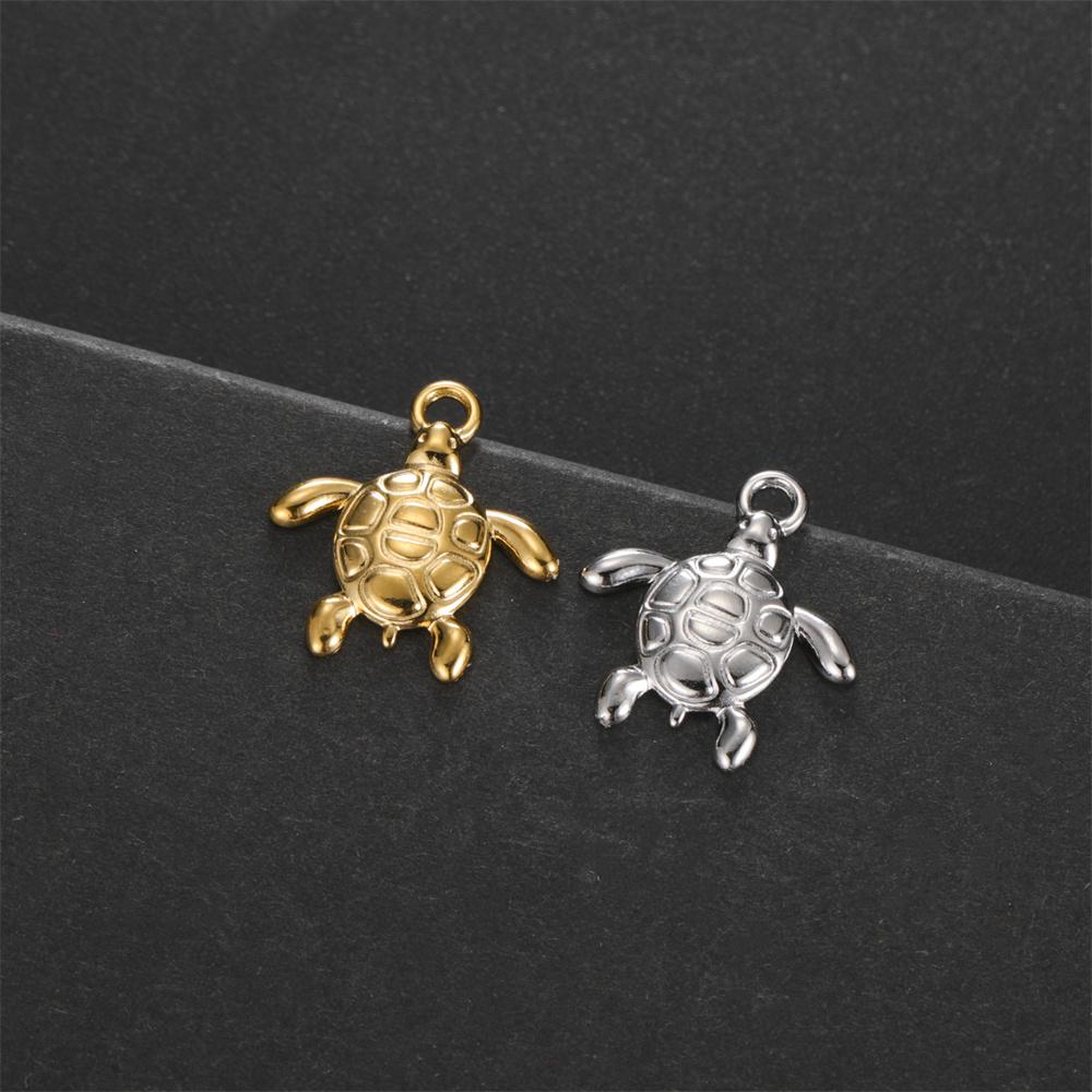 My Shape 5 Pcs Conch Starfish Coral Shell Charms Necklace Bracelet Summer Beach Stainless Steel Pendants for DIY Jewelry Making