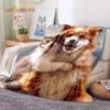 Cute Dog Samoye, Chihuahua, Husky, Koki Cartoon Soft Flannel Blanket for Beds Bedroom Sofa Picnic,Throw Blanket Outdoor Leisure