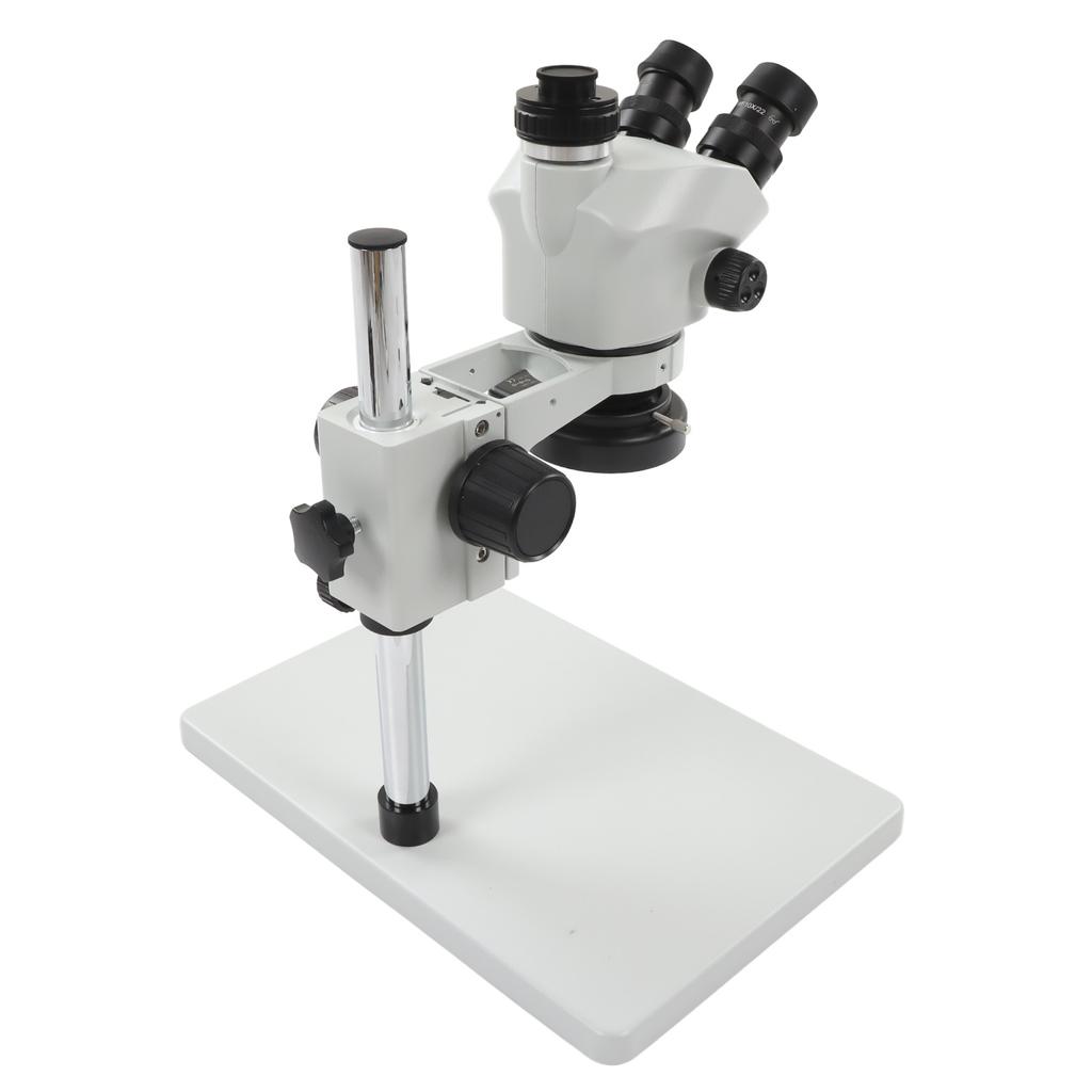 Trinocular Microscope 24MP 1080P 3.5X To 50X Continuous Zoom Stereo Trinocular Microscope with LED Lamp 100‑240V UK Plug