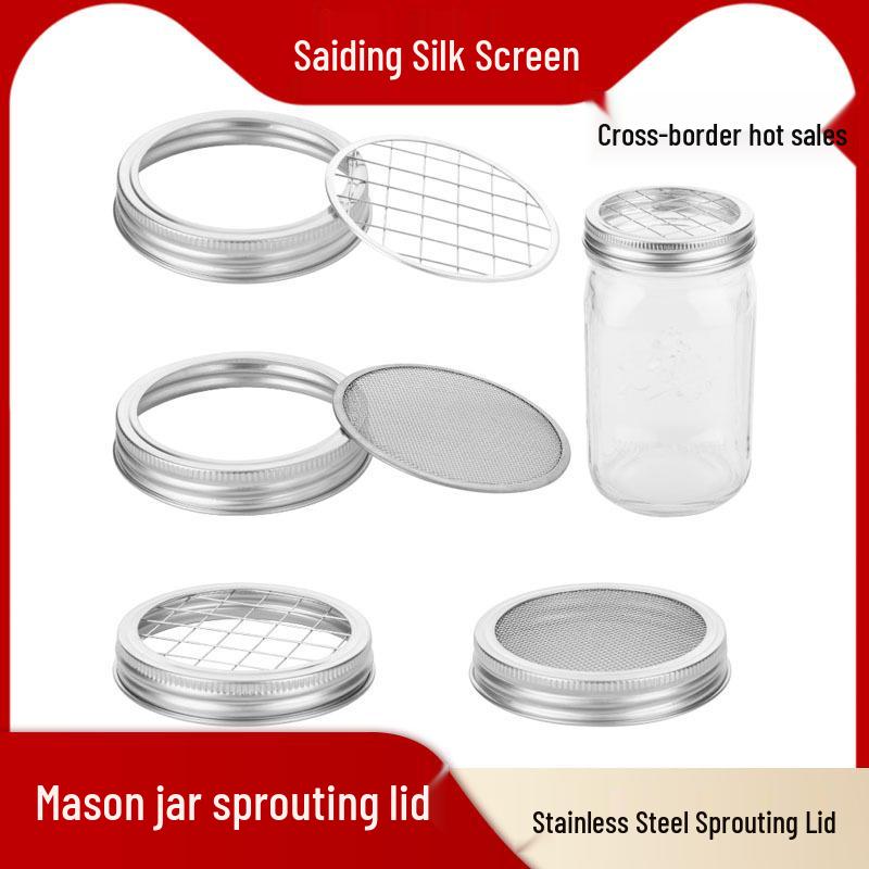 304 Stainless Steel Sprouting Lid for Mason Jar - 86mm/70mm
