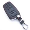 Leather Car Key Case Cover Shell For Toyota Chr Camry Corolla Rav4 Highlander C-Hr Prius Land Cruiser Prado Keychain Accessories