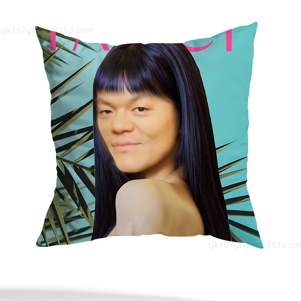 J-JYP Meme Modern Throw Pillow Case Pillow Case Living Room Sofa Cushion Cover Suitable For Home Bedroom Room Decoration