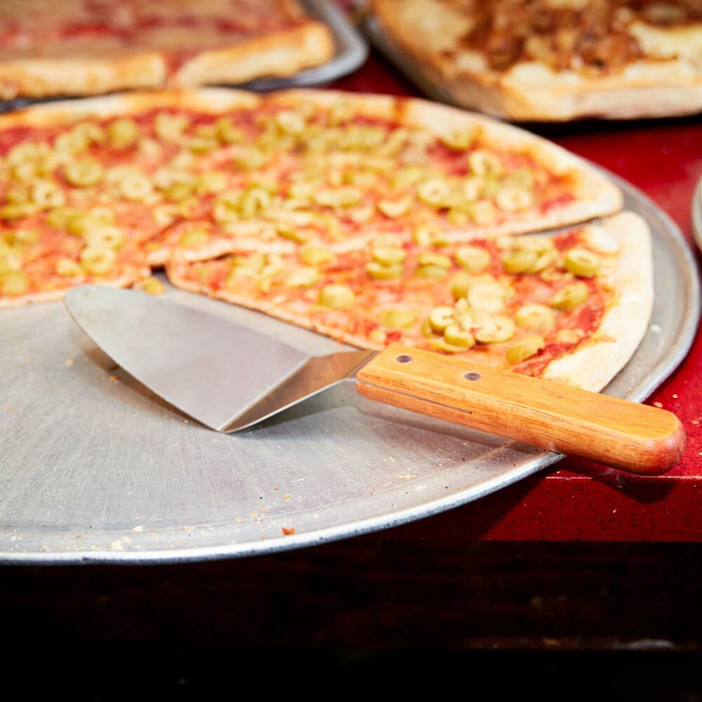 Pie/Cake Server, Wooden Handle Cake/Pie/Pizza Holder Transfer Triangular Spade