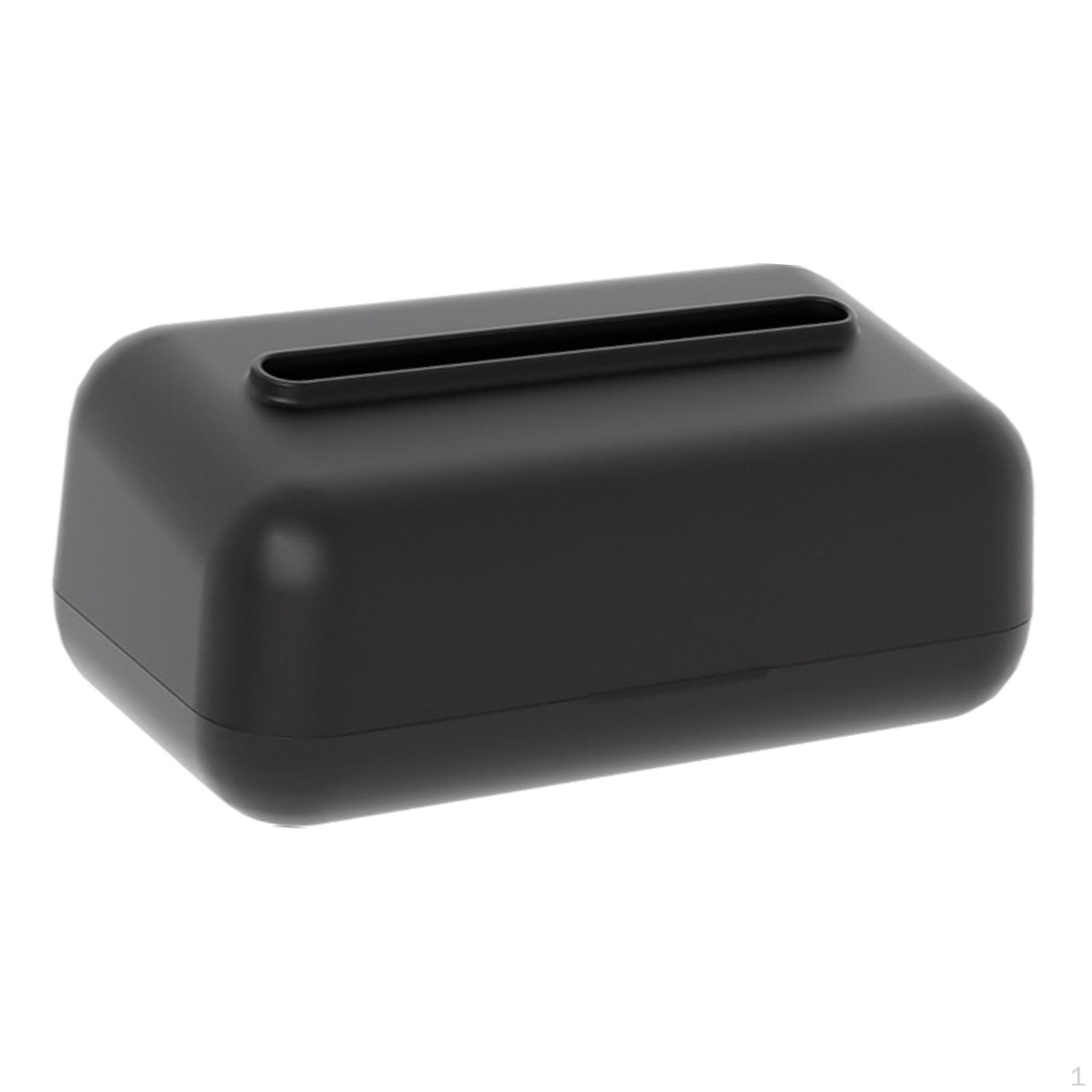 

Car Tissue Box Dispenser Art Desktop Holder Stylish Decorative Sleek Opening Napkin чорний