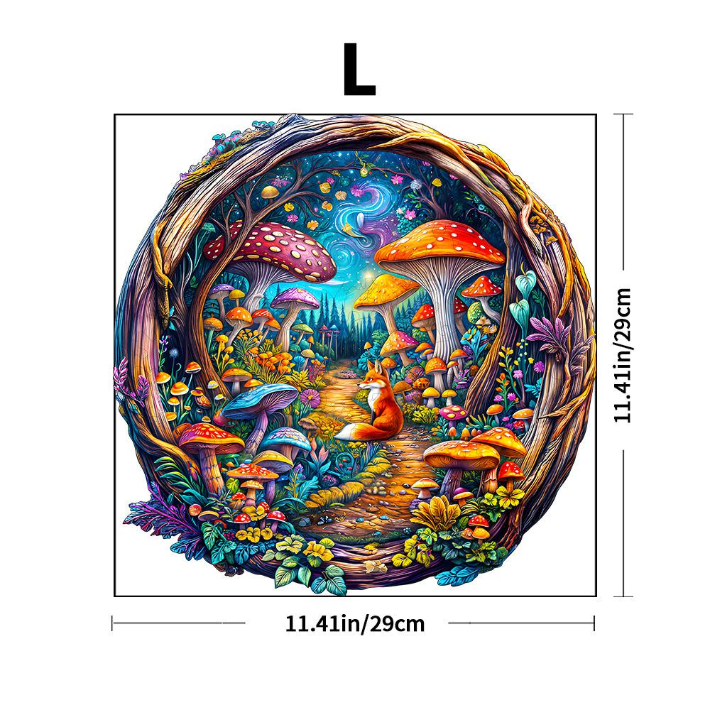 Elephant With Flowers Wooden Puzzle Irregular Small Animal Pieces Flat Wooden Puzzle