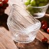 NERVISHI Vintage Embossed Glass Bowl 2-Piece Set