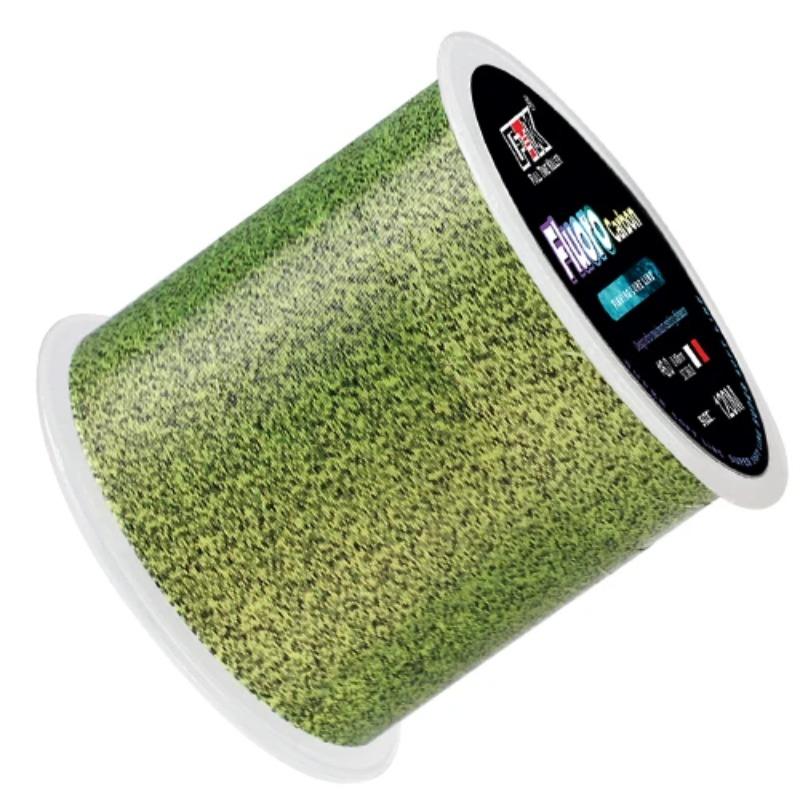 120M Färgglad Super Osynlig Fläckig Fiskelina Monofilamentlina Fläckig Fluorkarbonbelagd Karpfiskelina Pesca