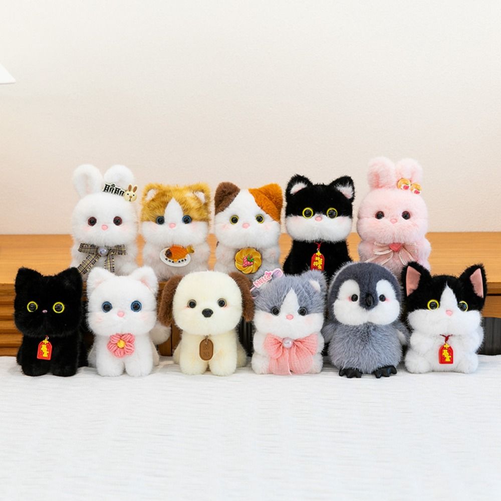 Stuffed Animals Cat Stuffed Toy With Fragrance Rabbit Penguin Doll Animal Plush Pendant  Kid Gift