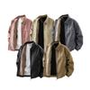Herren Retro Lederjacke mit Samtfutter - Braun