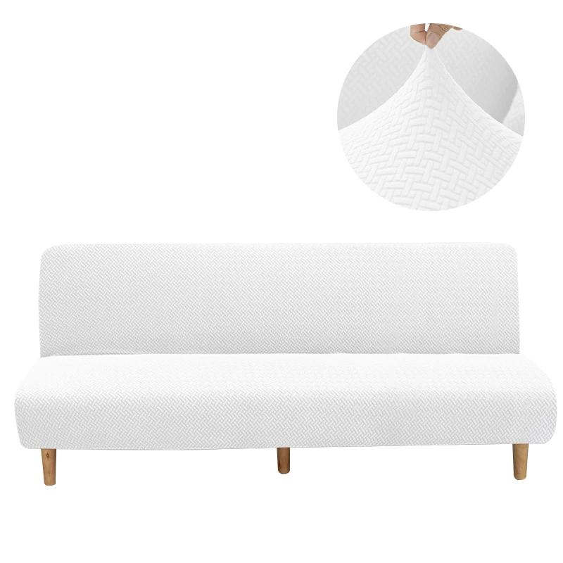 Jacquard Sofa Bed Cover Armless Sofa Cover For Living Room Modern Sofa Slipcover Without Arm Corner Sofa Covers For Home Hotel