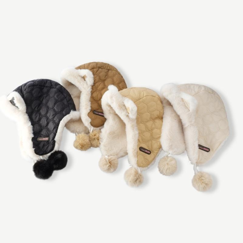 Cute Cat Ear Hat Warm Ear Flap Hat Ear Protective Cap Cold Weather Skiing Hat