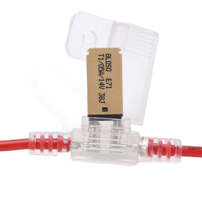 Držák pojistky pro nákladní vozidla Ochrana proti přehřátí Vodotěsný držák pojistkového vodiče 12AWG TPE+ PVC Délka 31,5 cm/ 12,4 palce pro