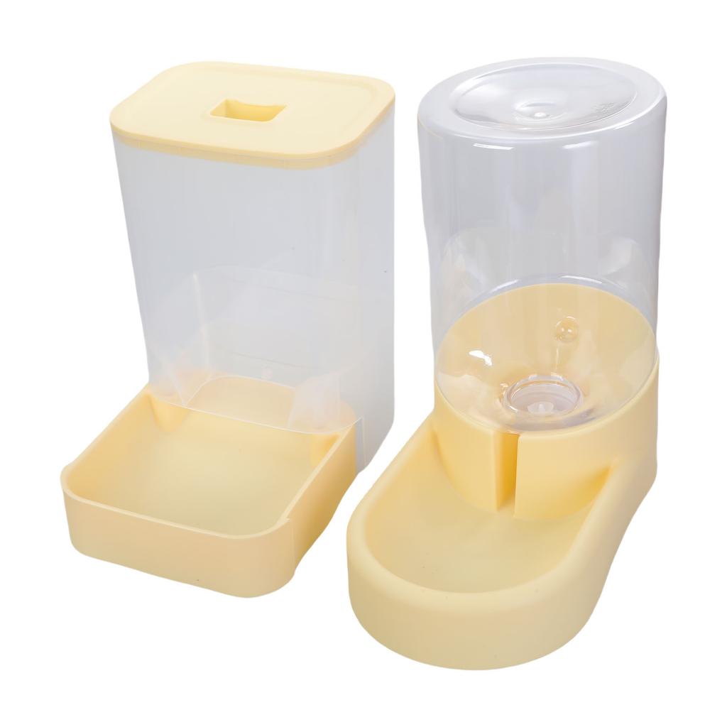 Automatické krmítko a miska na vodu pro kočky a malé psy s průhlednou nádobou na uskladnění krmiva Domácí dekorace