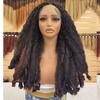 Premium Synthetic Hair Lace Front Wig Afro Kinky Curl High Temperature Fiber Synthetic Braided Wigs for Black Women