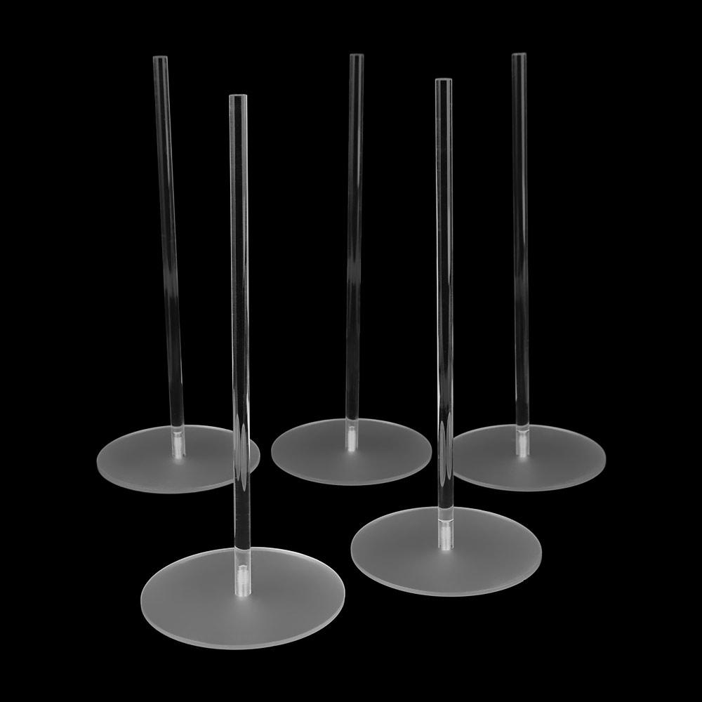 5Pcs DIY Clear Donut Stands Wedding Table Decoration Acrylic Doughnut Holder Wall Holds 30cm Dessert Display Stand Bagel