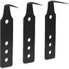 JL&LOVE Windshield Broach Blades, Different Specifications, Reusable Blades (Three Black)