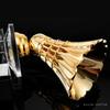 Customized Crystal Trophy for Sports Competition, Creative Metal Gold, Silver, Copper Badminton, High-end Award, Home Decor, 1Pc