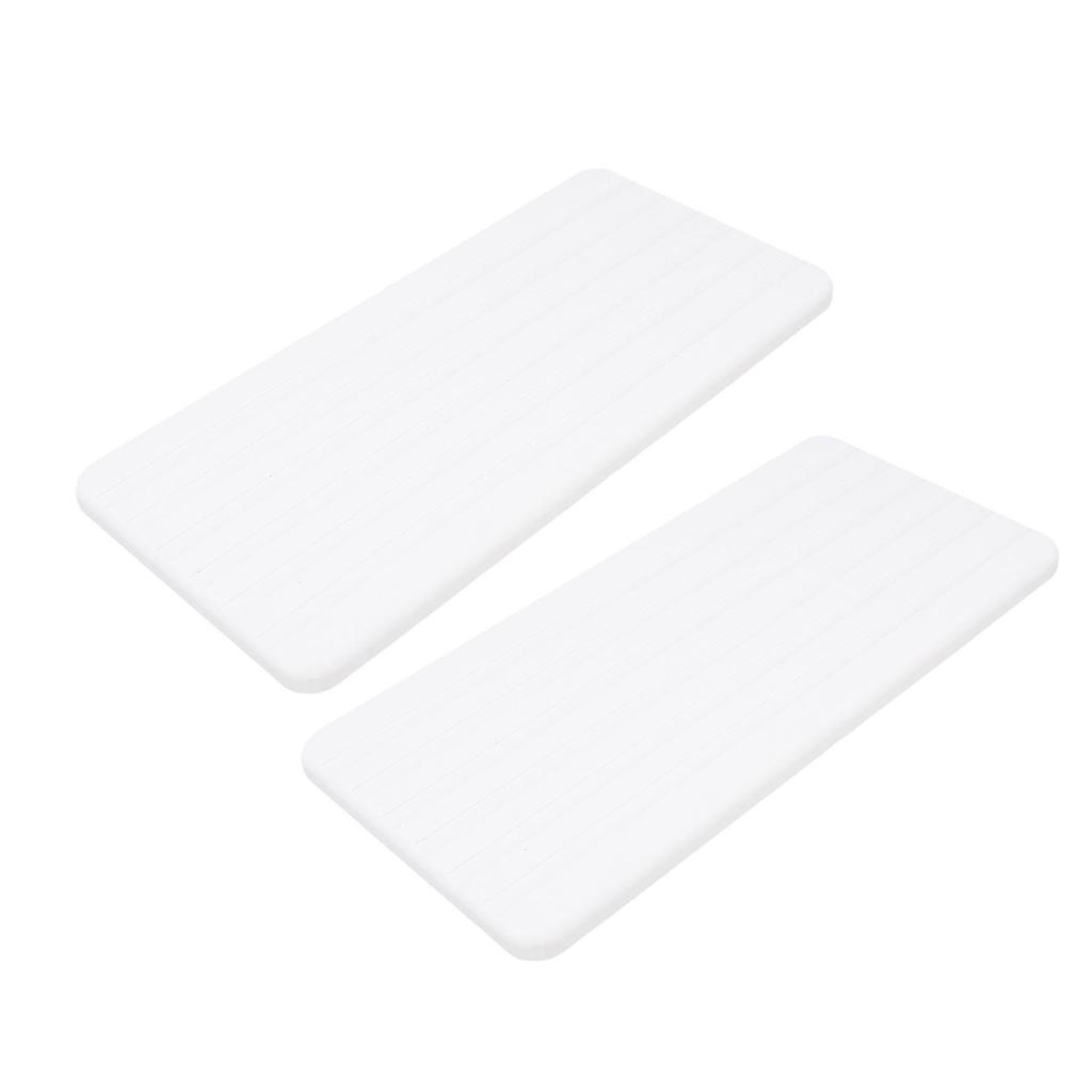2pcs Diatomite Coaster Water Absorbent Fast Drying  D Diatomaceous Earth Soap Dish with Foot Pads for Bathroom Kitchen