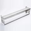 Wall Mounted Folding Clothes Drying Rack 80cm 7 Rods Stainless Steel Towel Hanger Extendable Shelf