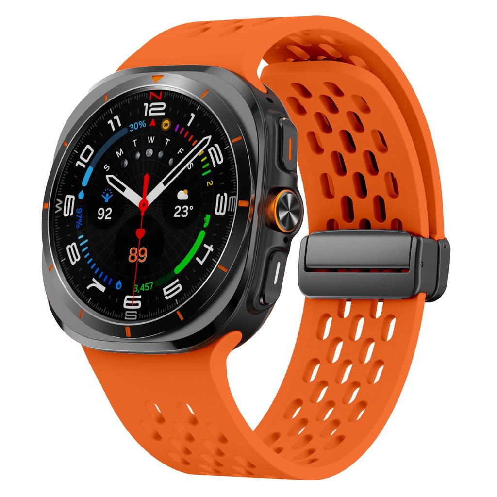 Samsung Ultra Magnetic Buckle Silicone Watch Strap with Foldable Clasp