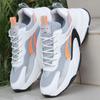Mesh sports casual shoes leather casual large size dad shoes comfortable and breathable