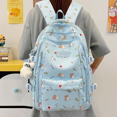 Schoolbag Cartoon Cute Schoolbag Girl Junior High School Student High Value Student Backpack Large Capacity Class Commuter Travel Backpack