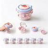 2-in-1 Manual Hand-Crank Retainer Cleaner with Mirror and Storage Box for Kids Appliances and Dentures