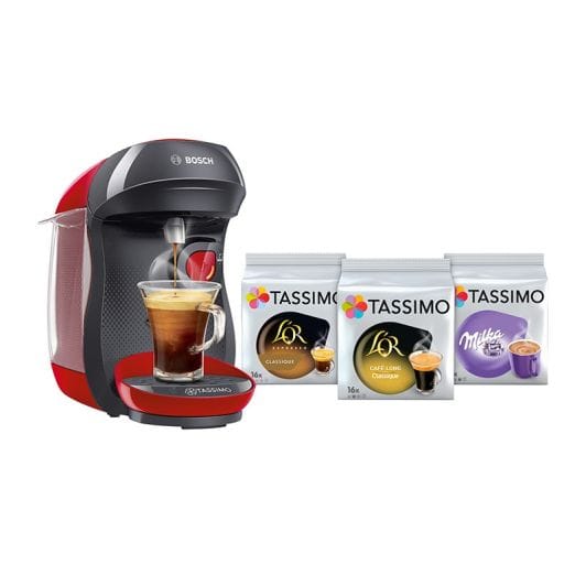 

Кофеварка TASSIMO TAS1003C6 + 3 упаковки T-Discs