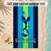 Beach TowelTottenham Hotspur FC Custom Name Text Personalized Soft Towel for Beach Pool Indoor Home Decor Gift