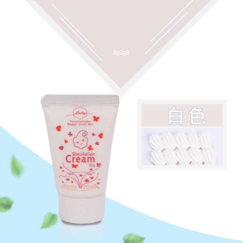 12-color Cream Glue DIY Material Set Mobile Phone Case Accessories Decoration 30g/bottle