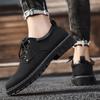 Men's Leather Shoes Retro Thick Sole New In Platform 2024 Male Casual Shoe Cowhide Free Delivery Shipping Common Trend