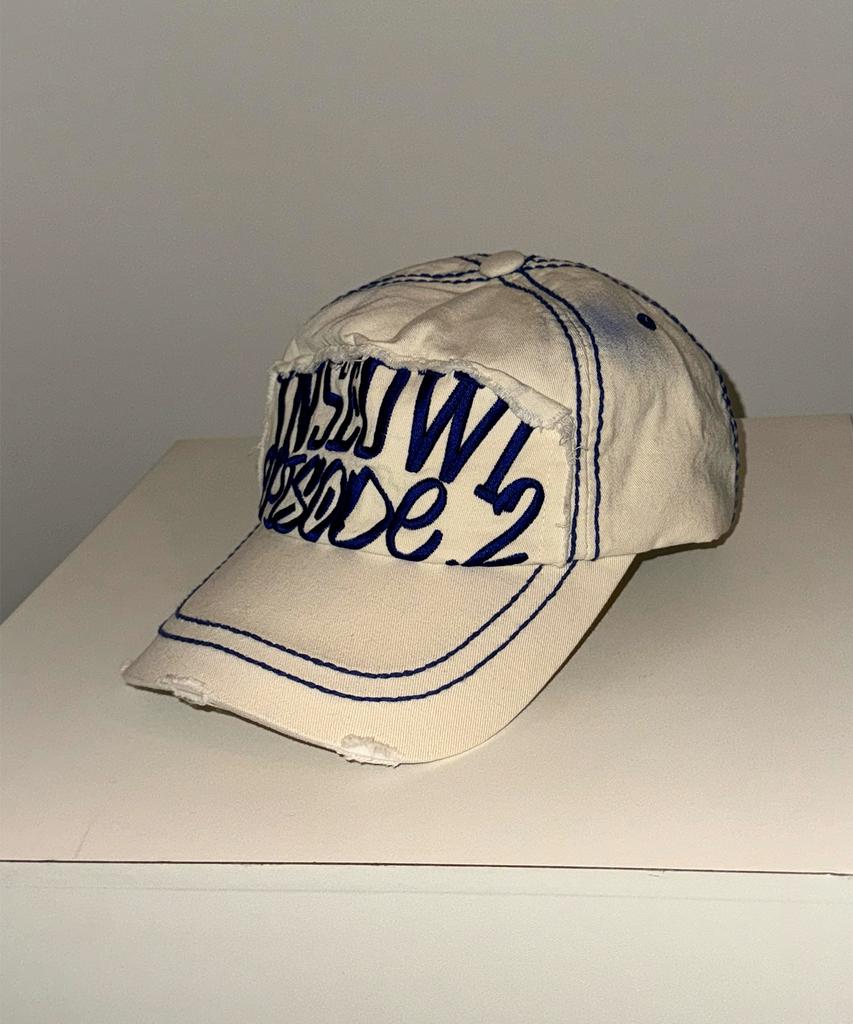INSEOWL Washed Stitch Ball Cap - Cotton Cream