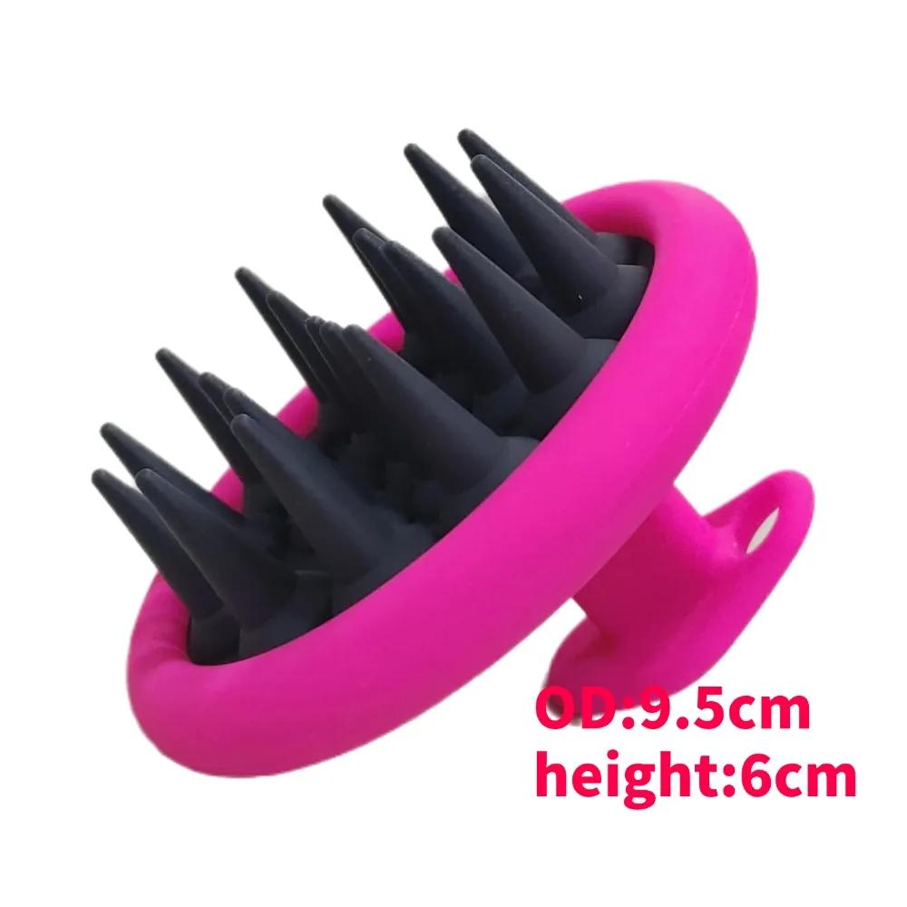 Silicone Shampoo Brush Hair Massager body scrubber Head Scalp Massage Comb Body Massage scrubber Bath Salon Hairdressing Tools