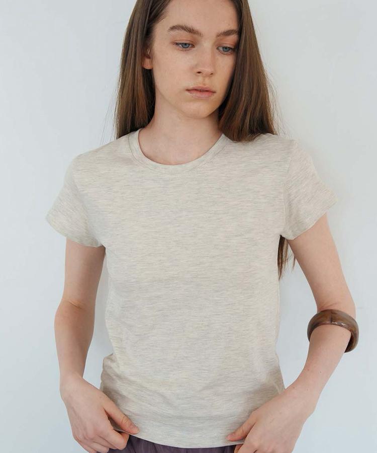 Seuleoum Signature Slim-Fit T-Shirt_Oatmeal