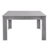 Dining Table, Table with Four Legs, Oak Wood Table, Rectangular Dining Table, Concrete Look[OLD SKU:WF312300AAB]