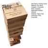 Wood Tower Drink Game 54Pcs/Set Tumbling Block Drinking Wooden Multiplayer Adults Interactive Portable Building Brick Stacking Night Party Essentials