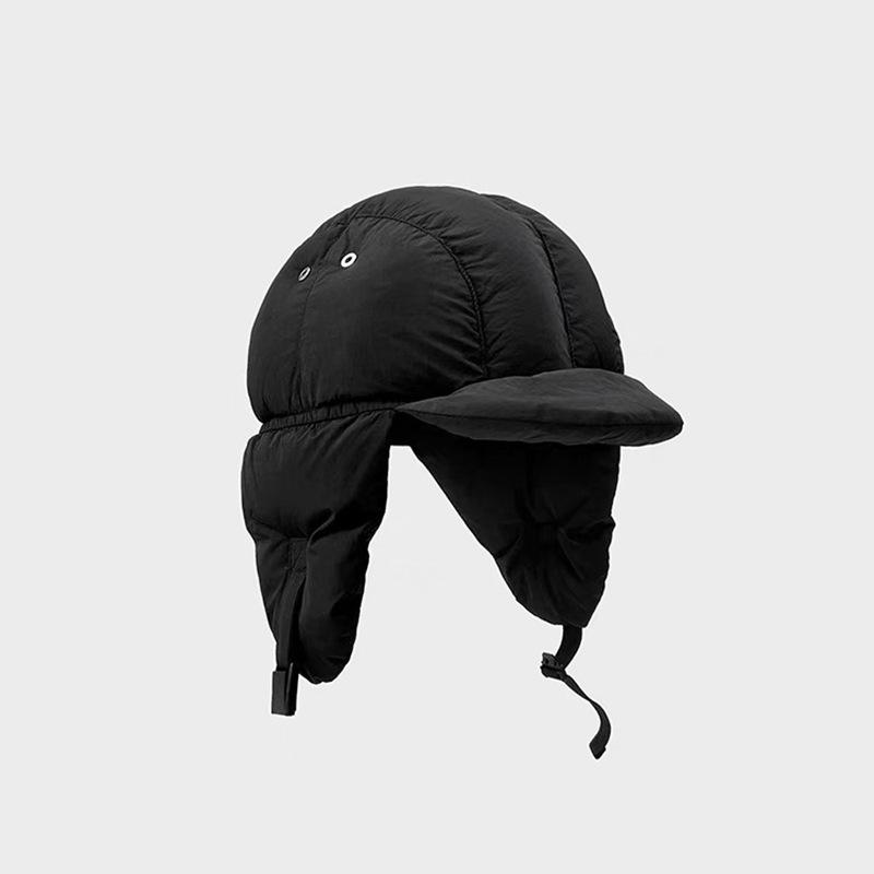 

Легкая пуховая хлопковая кепка Lei Feng для мужчин и женщин, зимняя теплая защитная кепка для байкера, утолщенная бархатная кепка One Size чёрный