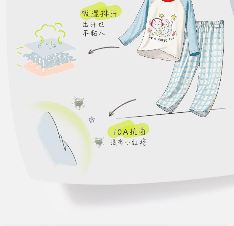 Children's Breathable Cotton Pajama Set