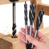 10/14/18/20mm Spiralbohrer Kohlenstoffstahl Viernuten Vierkantspitze Positionierbohrer für Holz Schnellbohrer Schlangenbohrer Schreiner Tischler Werkzeuge