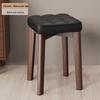 Soft Padded Wooden Storage Square Stool