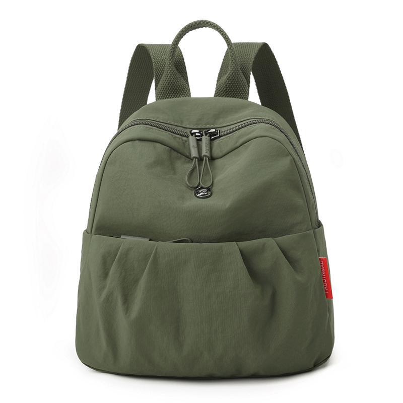 Schoolbag Oxford Canvas Backpack Women's 1011 New Folded Design Stylish Commuter Small Backpack Travel Lightweight School Bag