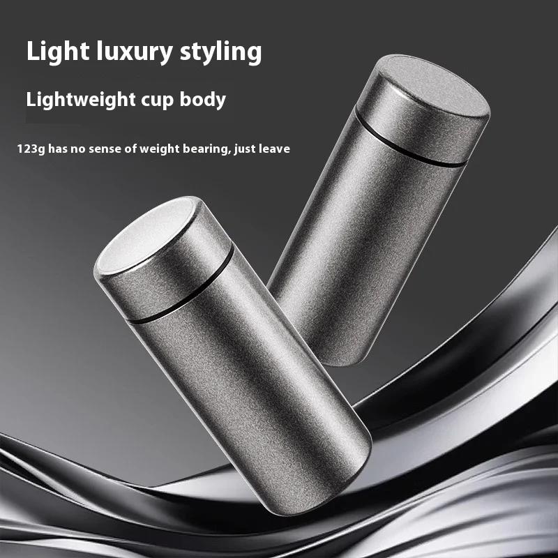 Portable Titanium Insulated Cup With Tea Water Separation For Outdoor Use